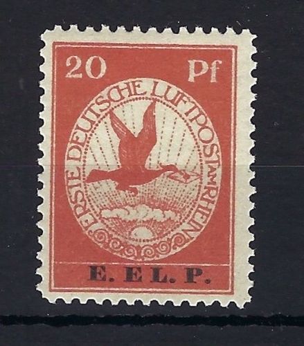 DR Flugpost Mi VI * E. EL. P:, mit Falzrest, ME 130€
