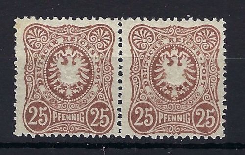 DR Mi 43c **, waagerechtes Paar, geprüft BPP, ME ca. 200€