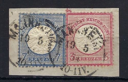 DR Mi 25-26 ∆, Mi 25 Farbausfall im Innenkreis der recht. Wertziffer 3