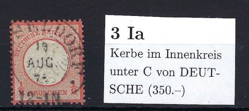 DR Mi 3 ° mit PF I a, ideal gestempelt, ME 300€