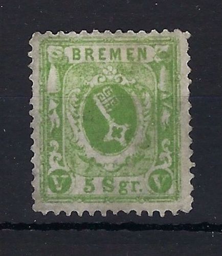 Bremen Mi 15 b (*) ohne Gummi, ME 100€