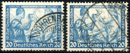 C) DR Mi 505 A+B °, beide Marken geprüft Schlegel BPP, ME 380€