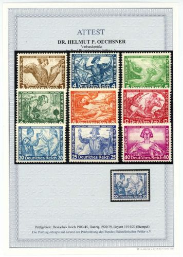 C) DR Mi 499-507 A ** , gepr. / FA Schlegel BPP, ME 3.000€