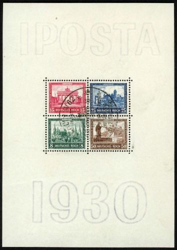 C) DR Iposta 1935, Block 1 °, gepr. Schlegel BPP, ME 2.000€