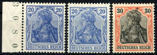 C) DR Mi 87 II a+c **, 89 IIy **, Jäschke L. / Hochstätter BPP, ME 220€