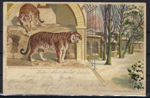 AK Zoologischer Garten Berlin, befördert n. Berlin 1900