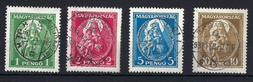 Ungarn Mi 484-487 °, jede Marke ideal gestempelt