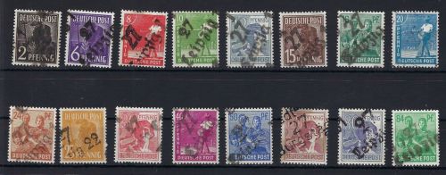 SBZ Bezirk 27 Leipzig, Mi 166-181 V ** (o. 179), gep. Hrebst BPP