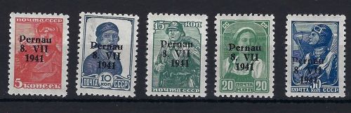 D. Bes. Estland Mi 5-9 I ** (ohne 10) , ME 218€