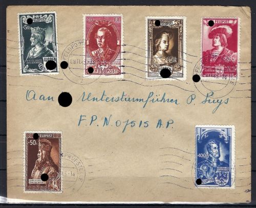 Fl. Legion Mi IX-XIV Zensurbrief, an Untersturmführer FP N.07515 A.P