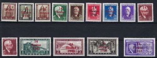 Albanien Mi 1-14 **, in guter Qualität, ME 500€
