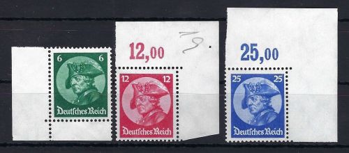 DR Mi 479-481 Eckrandsatz ** mit Falzspuren in den Rändern