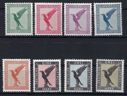 DR Steinadler Mi 378-384 **, einwandfreie Qualität, ME 1.200€