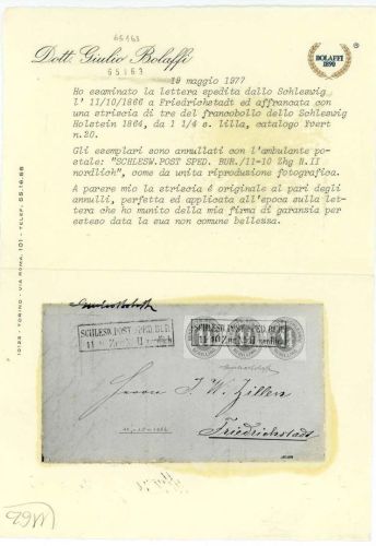 P) NDP seltene vierfarben-Frankatur Einschreiben n. Hannover