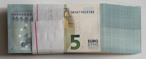 Bund 5 Euro Serie 2013 Belgien, orig. 100er Bündel bankfrisch