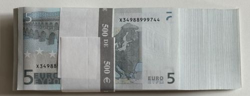 Bund 5 Euro Serie 2002 Deutschland, orig. 100er Bündel bankfrisch