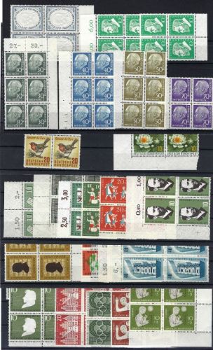 Bund saubere postfrische Partie 4er-Blocks / 6er-Blocks, ME 819€