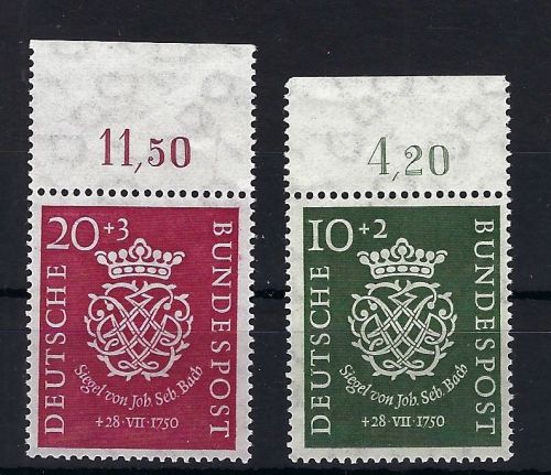 Bund Mi 121-122 ** , Oberrand, ungefaltet, ME 110€