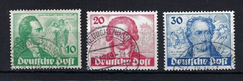 Berlin Mi 61-63 ° jede Marke gep. Schlegel BPP, ME 180€