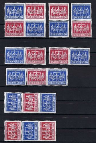 All. Besetzung Zusammensdrucke V Zd 1**, W Zd 1, 3-4, S Zd 1-4**, ME 194€