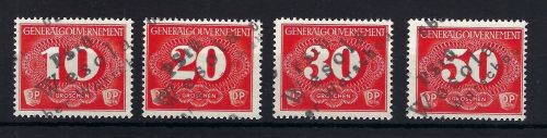Generalgouvernement Mi 1-4° L3 PStü Wesola ü. Warschau, Luxus Qualität