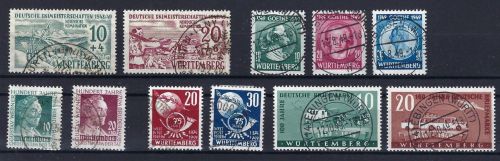 C) Württemberg gest. Zusammenstellung, alles gep. Schlegel BPP, ME 271€