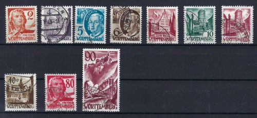 C) Württemberg Mi 28-37 ° , 35-37 gepr. Schlegel BPP, ME 240€