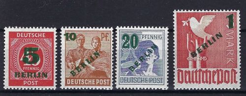 C) Berlin Mi 64-67 **, gepr. Schlegel BPP, ME 250€