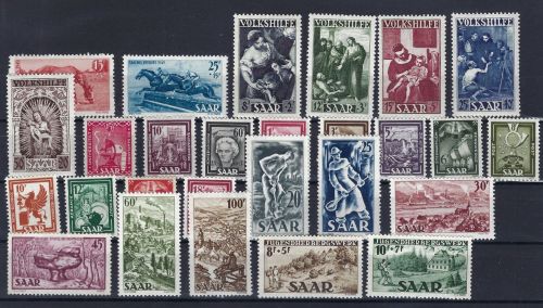 C) Saarland kompletter Jahrgang 1949, ME 328€