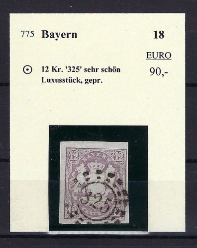 C) Bayern Mi 18 ° voll-breitrandig, einwandfrei