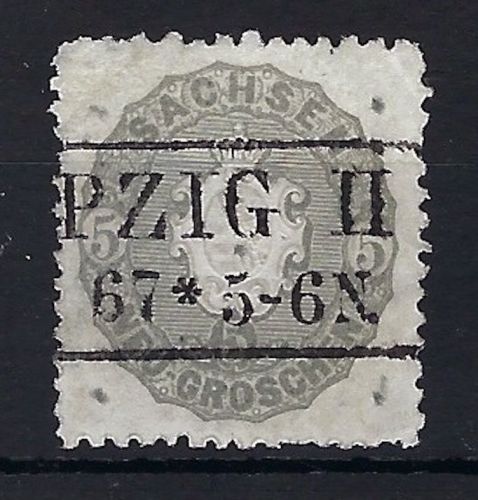 A) Sachsen Mi 19 c ° gepr. Rismondo BPP, ME 350€