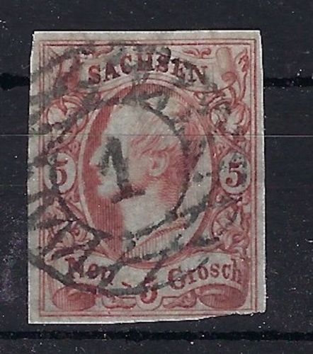 A) Sachsen Mi 12 c ° gepr. W. Engel BPP, ME 150€