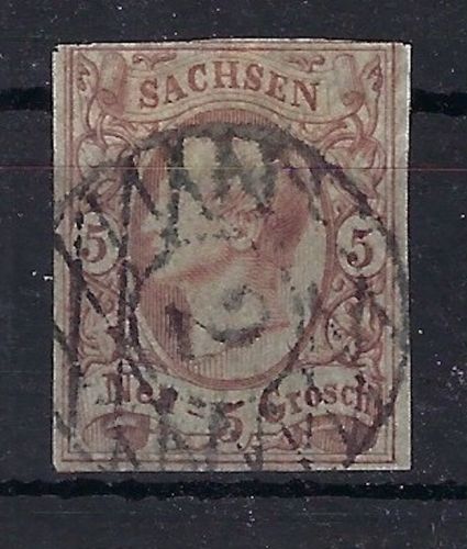 A) Sachsen Mi 12 a ° gepr. Rismondo BPP / Pfenninger, ME 80€