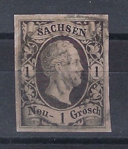 A) Sachsen Mi 4 I ° vollrandig, gepr. Rismondo BPP, ME 90€
