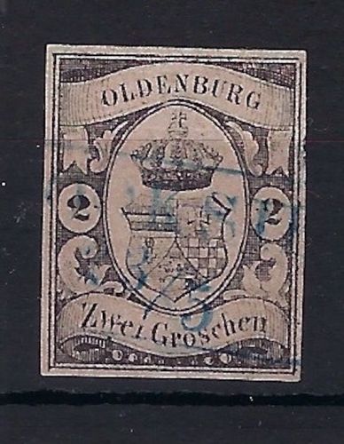 A) Oldenburg Mi 7 ° gepr. Brettl BPP, ME 750€