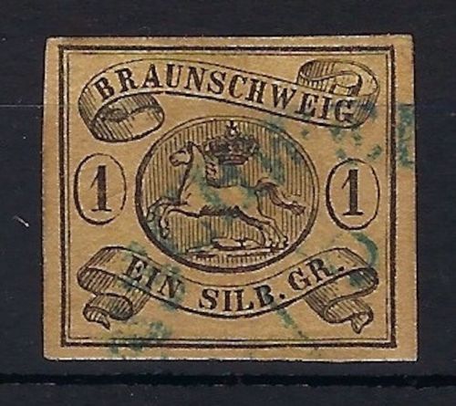 A) Braunschweig Mi 6 a Y ° ° tief gepr. lange BPP, ME 140€