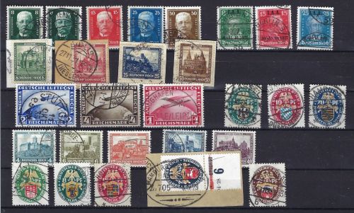 C) DR 1924-1932, gest. Zusammenstellung mit besseren Werten, ME 942€