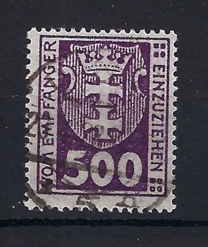C) Danzig Porto Mi 19 y° gep. Oechsner BPP/Infla Berlin, ME 400€