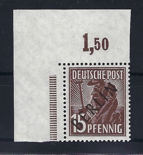 A) BerlinMi 6 P OR **, Eckrand OL einwandfrei, gepr. Schlegel BPP