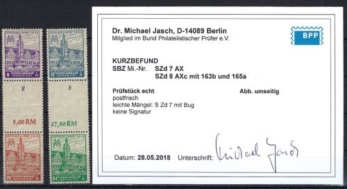 A) West Sachsen SZd 7 AX-SZd 8 AXc je**, Befund Dr. Jasch BPP, ME 240€