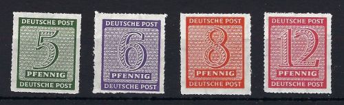 A) West Sachsen / Roßwein Mi 116-119 Dx **, gepr. Schulz BPP, ME 100€