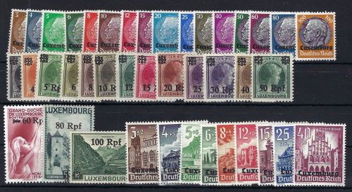 A) D. Bes. Luxemburg, komplettes Gebiet **, ME 70€