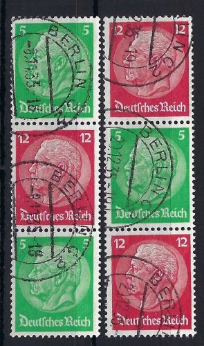 A) DR Zusammendrucke S107+109 ° einwandfrei, gep. Schlegel BPP, ME 100€
