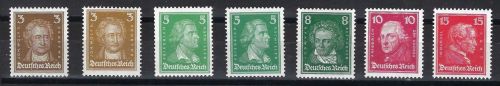 A) DR Mi 385-391 ** einwandfrei, ME 80€
