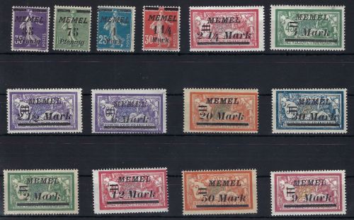 A) Memel Mi 84-97 ** in guter Qualität