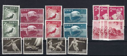 C) Japan 1949-1951 postfrisches Lot, Manukowski Bestand / Den Haag