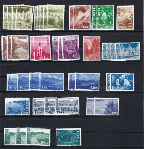 C) Japan Lot aus Mi 514-33 **, Manukowski Bestand/Den Haag, ME 1.353€