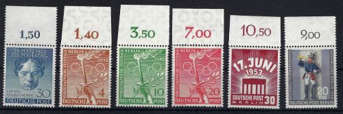 A) Berlin Mi 87, 88-90, 111, 120a je vom Oberand **