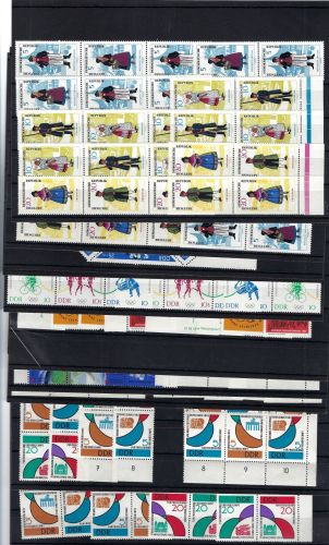 A) DDR Zusammendrucke, 6 bessere Serien **, ME 1.878€