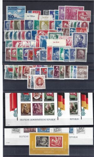 A) DDR Mi 242-357 ** in guter Qualität, mit Blocks, ME 2.260€